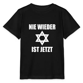 Nie wieder ist jetzt - Stanley/Stella Kinder T-Shirt MINI CREATOR  - Schwarz - Vorne - Mikhail (115cm)
