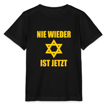 Nie wieder ist jetzt - Stanley/Stella Kinder T-Shirt MINI CREATOR  - Schwarz - Vorne - Mikhail (115cm)