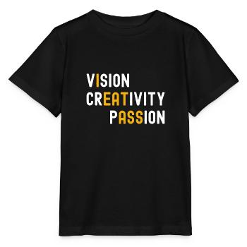 Vision Creativity Passion Adult Joke - Stanley/Stella Kinder T-Shirt MINI CREATOR  - Schwarz - Vorne - Mikhail (115cm)