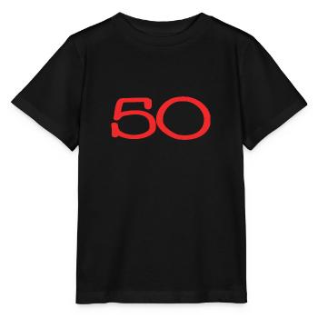 50. 50 ANS. 50e ANNIVERSAIRE. ANNIVERSAIRE 50 ANS. - T-shirt bio MINI CREATOR Stanley/Stella Enfant - noir - Devant - Mikhail (115cm)