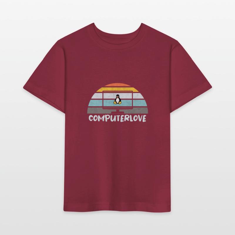 PROGRAMMATEUR LINUX PENGUIN TUX PC COMPUTERLOVE T-shirt bio MINI CREATOR Stanley/Stella Enfant