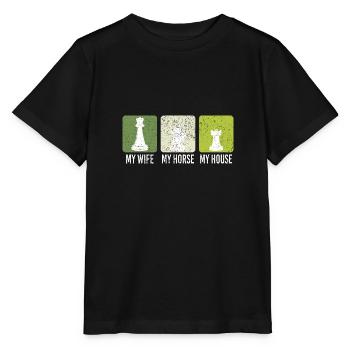Chess Player Chess Games Chess Pun - Stanley/Stella Kinder T-Shirt MINI CREATOR  - Schwarz - Vorne - Mikhail (115cm)
