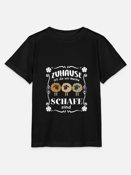 Zuhause wo meine Schafe sind - Stanley/Stella Kinder T-Shirt MINI CREATOR  - Schwarz