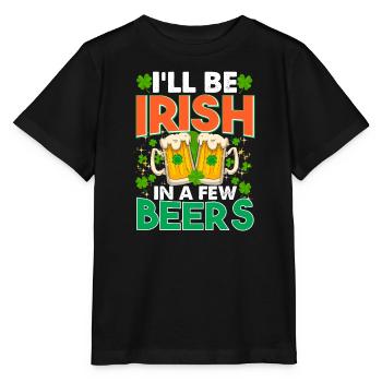 St Paddy’s St Patricksday St Patrick Day - T-shirt bio MINI CREATOR Stanley/Stella Enfant - noir - Devant - Mikhail (115cm)
