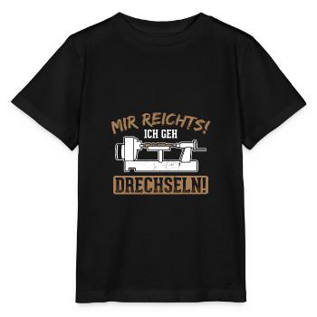 Drechseln Drehen - Stanley/Stella Kinder T-Shirt MINI CREATOR  - Schwarz - Vorne - Mikhail (115cm)