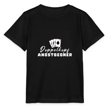 Doppelkopf Angstgegner - Stanley/Stella Kinder T-Shirt MINI CREATOR  - Schwarz - Vorne - Mikhail (115cm)