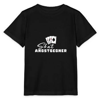 Skat Fear Opponent - Stanley/Stella MINI CREATOR Kids’ T-Shirt - black - Front - Mikhail (115cm)