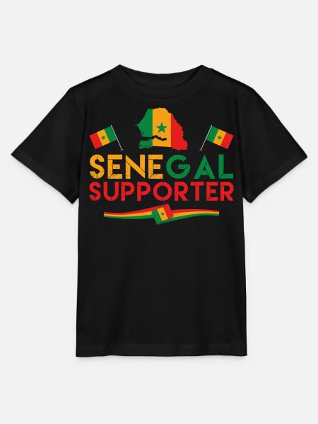Fan the Lions of Teranga. Supporter of Senegal. - Stanley/Stella MINI CREATOR Kids’ T-Shirt - black
