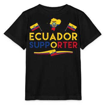 Fan of Ecuador Supporter. Supporter of Ecuador. - Stanley/Stella MINI CREATOR Kids’ T-Shirt - black - Front - Mikhail (115cm)