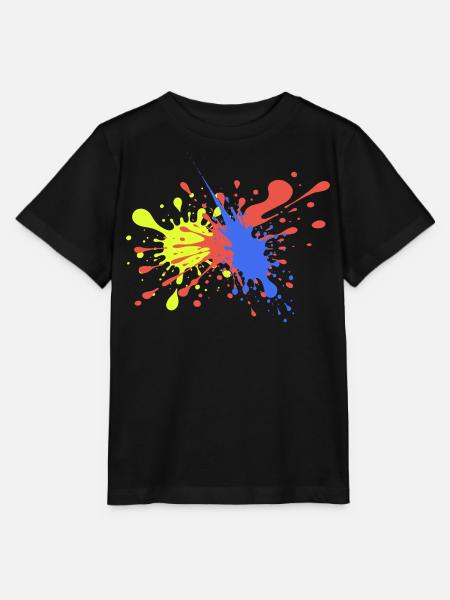 Colorful Splashes Geschenkidee lustig - Stanley/Stella Kinder T-Shirt MINI CREATOR  - Schwarz