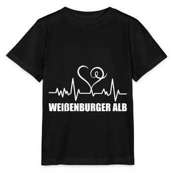 Heartbeat Weißenburger Alb - Stanley/Stella Kinder T-Shirt MINI CREATOR  - Schwarz - Vorne - Mikhail (115cm)