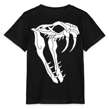 Crâne de serpent - T-shirt bio MINI CREATOR Stanley/Stella Enfant - noir - Devant - Mikhail (115cm)