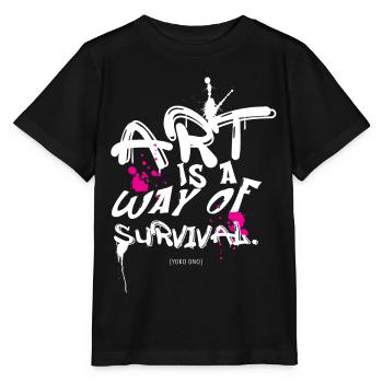 Art survival - Stanley/Stella MINI CREATOR Kids’ T-Shirt - black - Front - Mikhail (115cm)