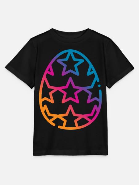 Buntes Osterei Ostern - Stanley/Stella Kinder T-Shirt MINI CREATOR - Schwarz