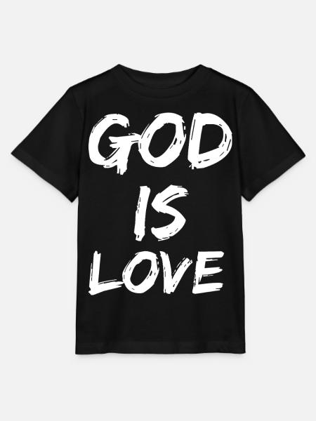 god is love - Stanley/Stella Kinder T-Shirt MINI CREATOR - Schwarz