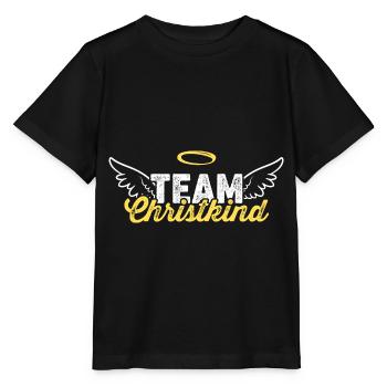 Team Christkind - Stanley/Stella Kinder T-Shirt MINI CREATOR  - Schwarz - Vorne - Mikhail (115cm)