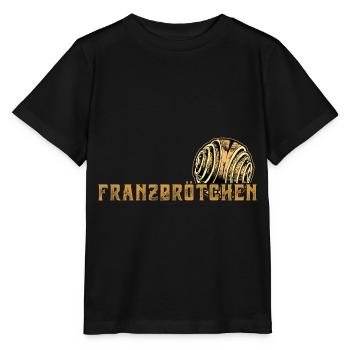 Franzbrötchen Hamburg Hamburch Gebäck Souvenir - Stanley/Stella Kinder T-Shirt MINI CREATOR  - Schwarz - Vorne - Mikhail (115cm)