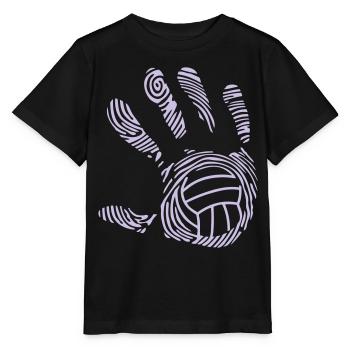 volleyball wasserball hand aufdruck 9_11 - Stanley/Stella Kinder T-Shirt MINI CREATOR  - Schwarz - Vorne - Mikhail (115cm)