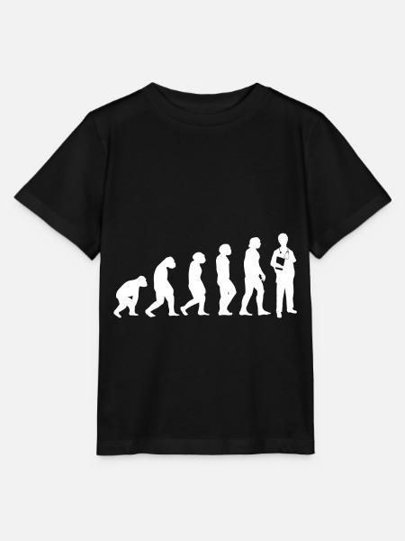Evolution Arzt - Stanley/Stella Kinder T-Shirt MINI CREATOR  - Schwarz