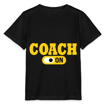 coach on Gift Humor Coach coaching coach - Stanley/Stella MINI CREATOR Kids’ T-Shirt - black - Front - Mikhail (115cm)