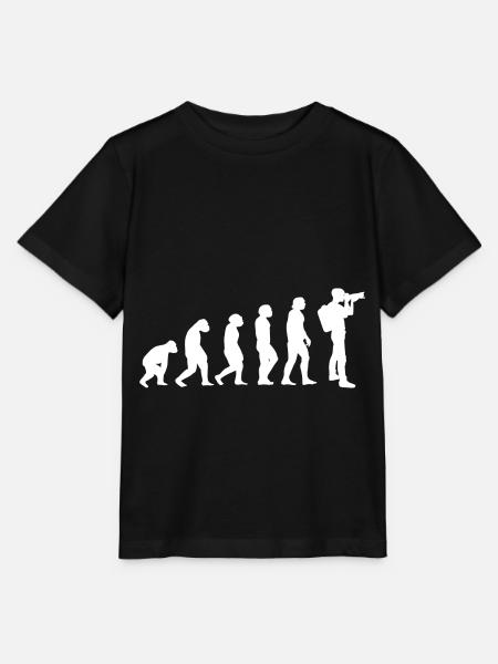 Evolution Fotograf - Stanley/Stella Kinder T-Shirt MINI CREATOR  - Schwarz