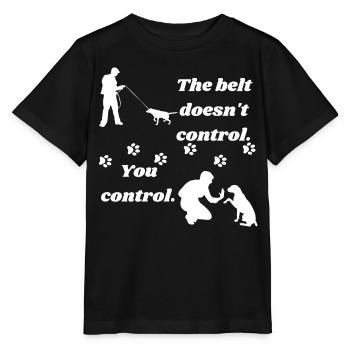 Promenade de chien - T-shirt bio MINI CREATOR Stanley/Stella Enfant - noir - Devant - Mikhail (115cm)