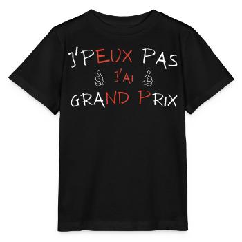j peux pas j ai Grand prix - T-shirt bio MINI CREATOR Stanley/Stella Enfant - noir - Devant - Mikhail (115cm)