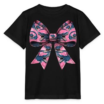 Coquette Arc Mosasaure Motif Dinosaure - T-shirt bio MINI CREATOR Stanley/Stella Enfant - noir - Devant - Mikhail (115cm)