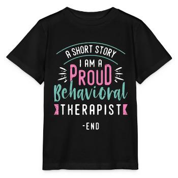 Behavioral Therapist A Short Story Behavioral Tech - Stanley/Stella MINI CREATOR Kids’ T-Shirt - black - Front - Mikhail (115cm)