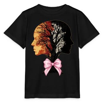 Coquette Bow Généalogie ADN Arbre - T-shirt bio MINI CREATOR Stanley/Stella Enfant - noir - Devant - Mikhail (115cm)