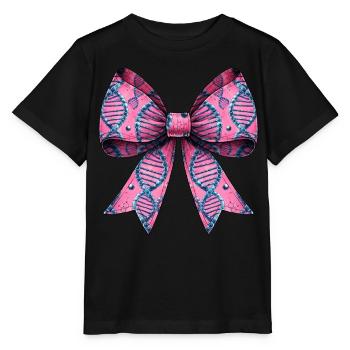 Coquette Bow Généalogie Motif ADN - T-shirt bio MINI CREATOR Stanley/Stella Enfant - noir - Devant - Mikhail (115cm)
