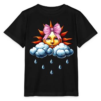 Coquette Arc Météorologie Soleil Nuages - T-shirt bio MINI CREATOR Stanley/Stella Enfant - noir - Devant - Mikhail (115cm)
