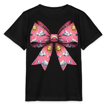 Coquette Arc Météorologie Soleil Nuages - T-shirt bio MINI CREATOR Stanley/Stella Enfant - noir - Devant - Mikhail (115cm)