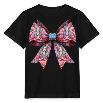 Coquette Bow Reiki Healer Healing Pattern Mom - Stanley/Stella MINI CREATOR Kids’ T-Shirt - black - Front - Mikhail (115cm)