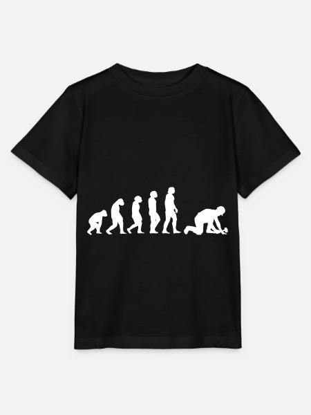 Evolution Pflasterer - Stanley/Stella Kinder T-Shirt MINI CREATOR - Schwarz