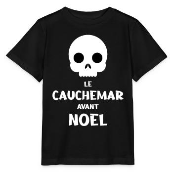 Le cauchemar avant le Noël - T-shirt bio MINI CREATOR Stanley/Stella Enfant - noir - Devant - Mikhail (115cm)
