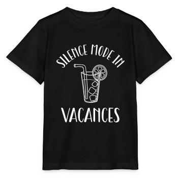 silence mode in vacancy. - Stanley/Stella MINI CREATOR Kids’ T-Shirt - black - Front - Mikhail (115cm)