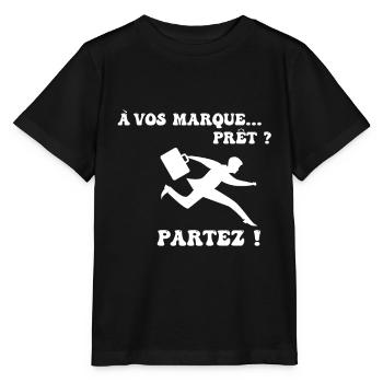 À vos marques.. Prêts? Partez! - T-shirt bio MINI CREATOR Stanley/Stella Enfant - noir - Devant - Mikhail (115cm)