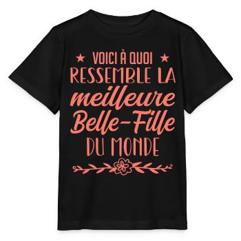 belle-fille du monde - T-shirt bio MINI CREATOR Stanley/Stella Enfant - noir - Devant - Mikhail (115cm)