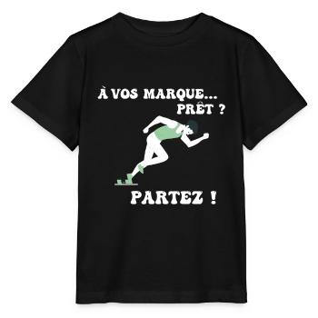 À vos marques.. Prêts? Partez! - T-shirt bio MINI CREATOR Stanley/Stella Enfant - noir - Devant - Mikhail (115cm)