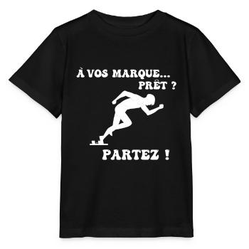 À vos marques.. Prêts? Partez! - T-shirt bio MINI CREATOR Stanley/Stella Enfant - noir - Devant - Mikhail (115cm)