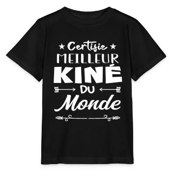 CERTIFIÉ MEILLEUR KINÉ DU MONDE - T-shirt bio MINI CREATOR Stanley/Stella Enfant - noir - Devant - Mikhail (115cm)