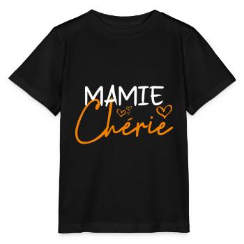 Mamie chérie - T-shirt bio MINI CREATOR Stanley/Stella Enfant - noir - Devant - Mikhail (115cm)