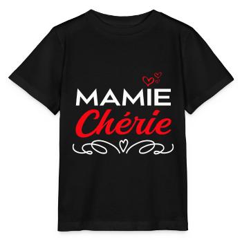 Mamie chérie - T-shirt bio MINI CREATOR Stanley/Stella Enfant - noir - Devant - Mikhail (115cm)