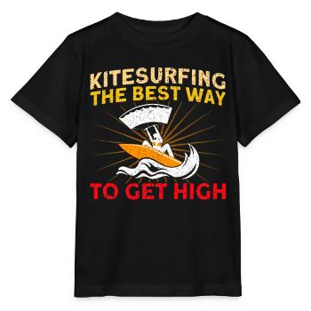 Kiteboarder Kitesurfer Kiten Kiteboard Geschenk - Stanley/Stella Kinder T-Shirt MINI CREATOR  - Schwarz - Vorne - Mikhail (115cm)