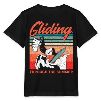 Kiteboarder Kitesurfer Kiten Kiteboard Geschenk - Stanley/Stella Kinder T-Shirt MINI CREATOR  - Schwarz - Vorne - Mikhail (115cm)