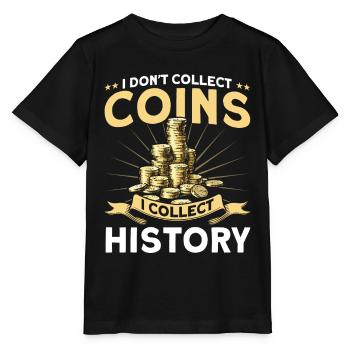 Collection de pièces Je collectionne l’histoire Cadeau - T-shirt bio MINI CREATOR Stanley/Stella Enfant - noir - Devant - Mikhail (115cm)