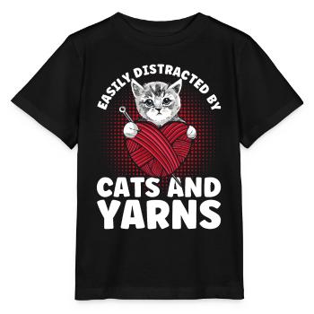Stricken Stricken Stricken Liebhaber Geschenk - Stanley/Stella Kinder T-Shirt MINI CREATOR  - Schwarz - Vorne - Mikhail (115cm)