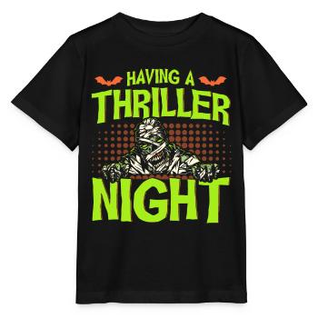 Horreur Halloween Thriller Nuit Maman Creepy - T-shirt bio MINI CREATOR Stanley/Stella Enfant - noir - Devant - Mikhail (115cm)