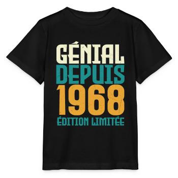 Génial depuis 1968 - T-shirt bio MINI CREATOR Stanley/Stella Enfant - noir - Devant - Mikhail (115cm)
